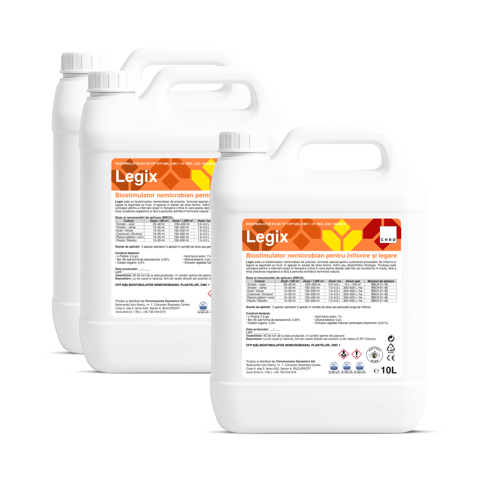 (2+1 GRATIS) LEGIX, Biostimulator pentru susținerea înfloririi și legării la legumele cu fruct