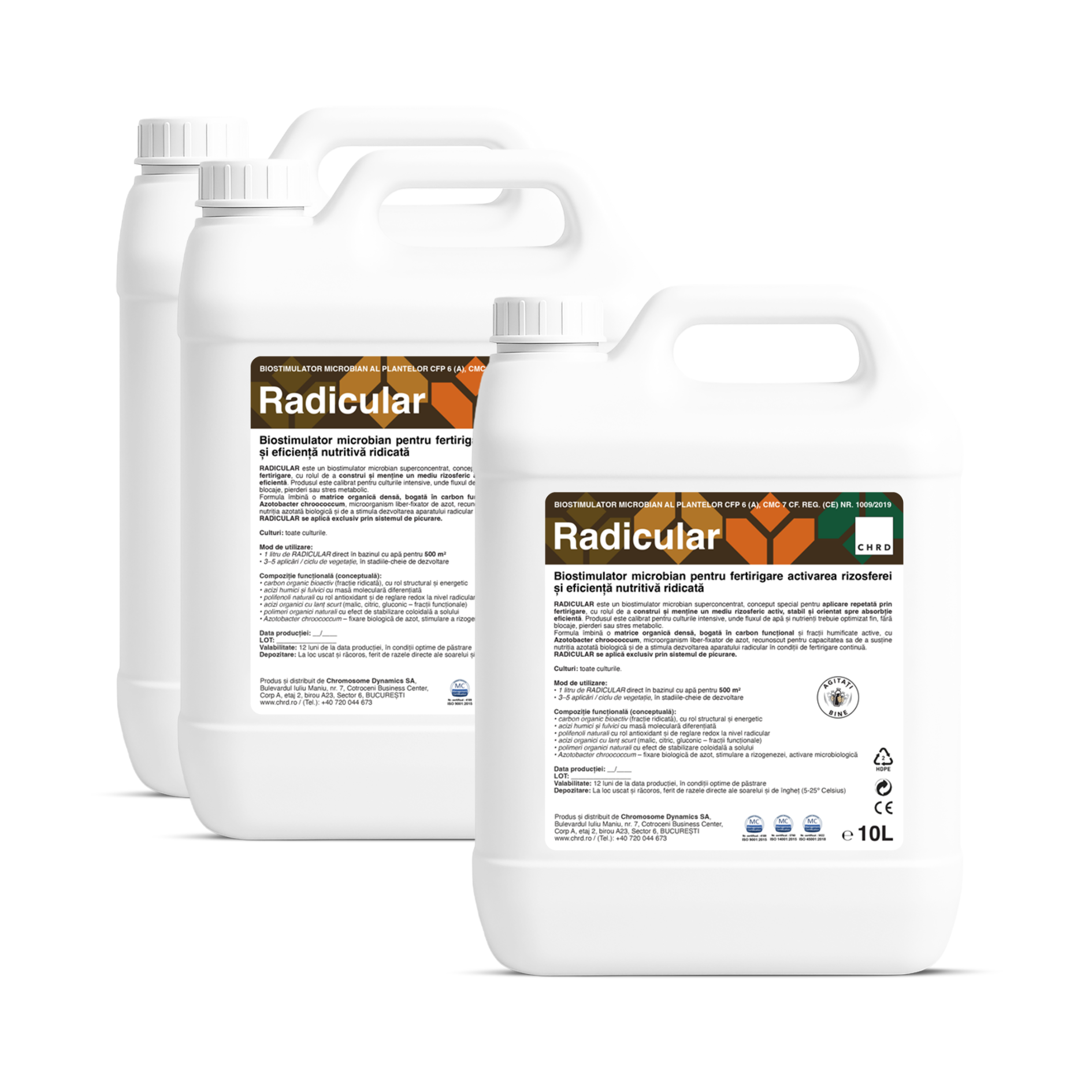 (2+1 GRATIS) RADICULAR, Biostimulator microbian pentru aplicare prin fertigare