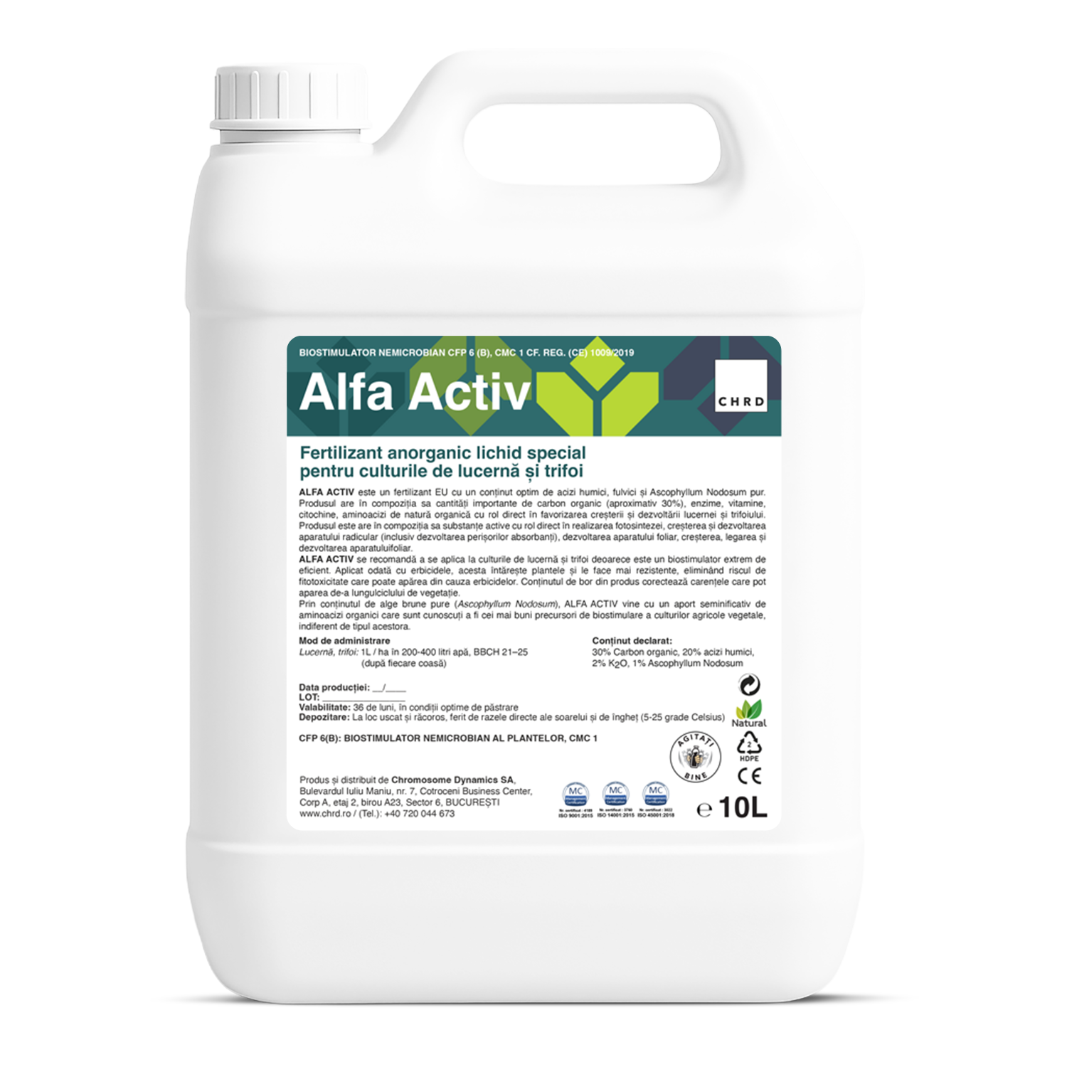 ALFA ACTIV, Fertilizant anorganic lichid pentru lucernă și trifoi