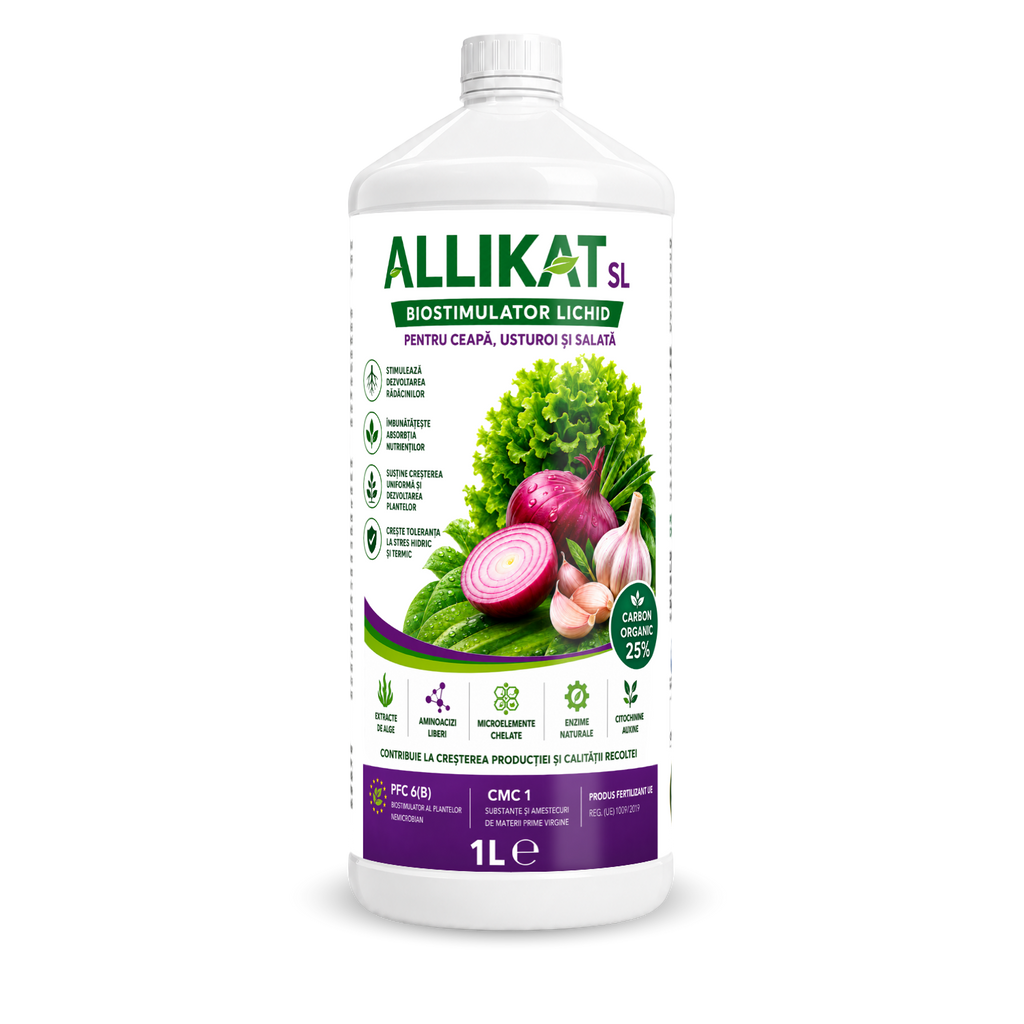 (3+1 GRATIS) ALLIKAT SL, Biostimulator lichid pentru ceapă, usturoi și salată