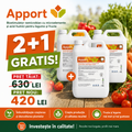 (2+1 GRATIS) APPORT, Biostimulator nemicrobian pentru legume și fructe