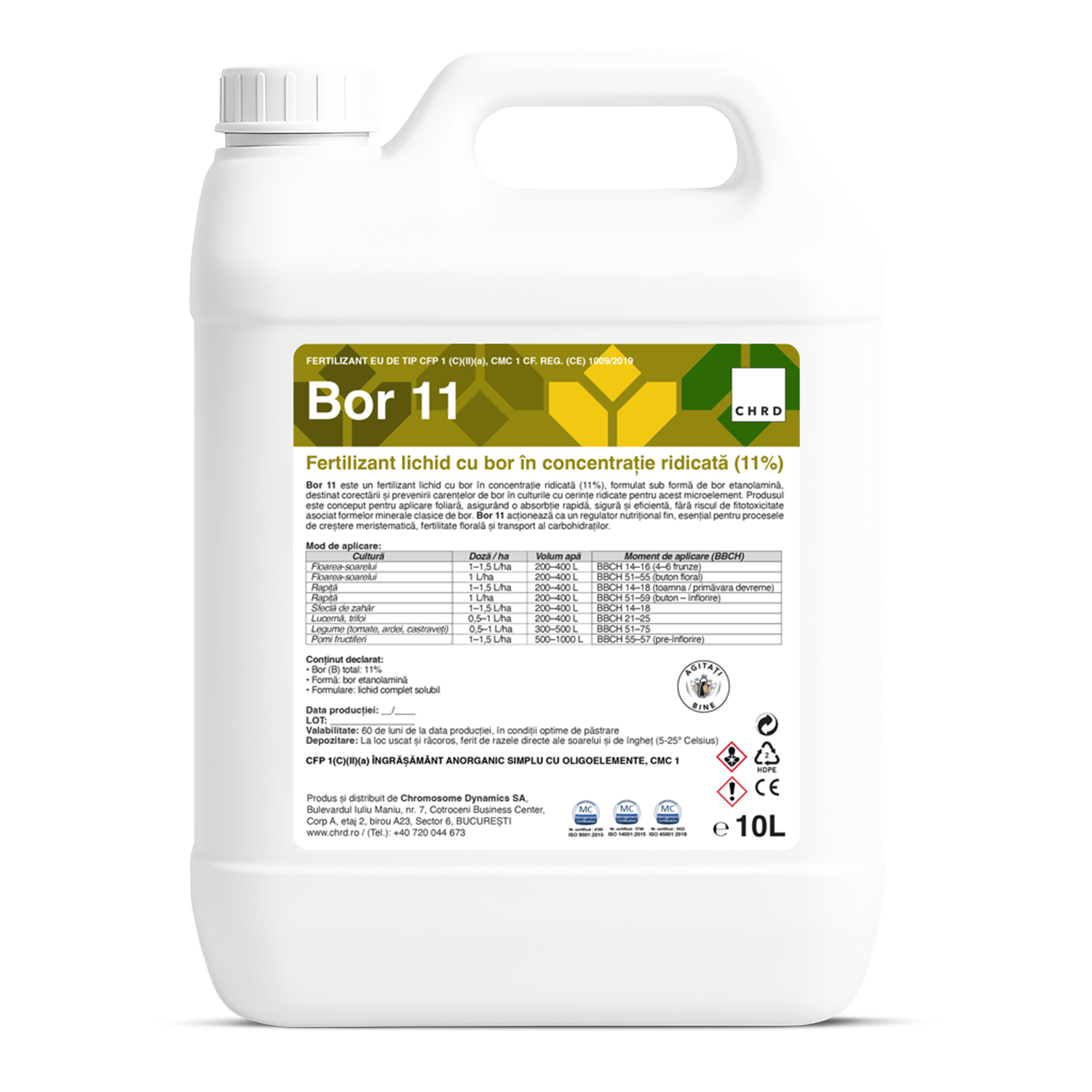 BOR 11, Fertilizant lichid cu bor 11%