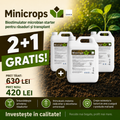 (2+1 GRATIS) MINICROPS, Agent de înrădăcinare și transplantare pentru răsaduri