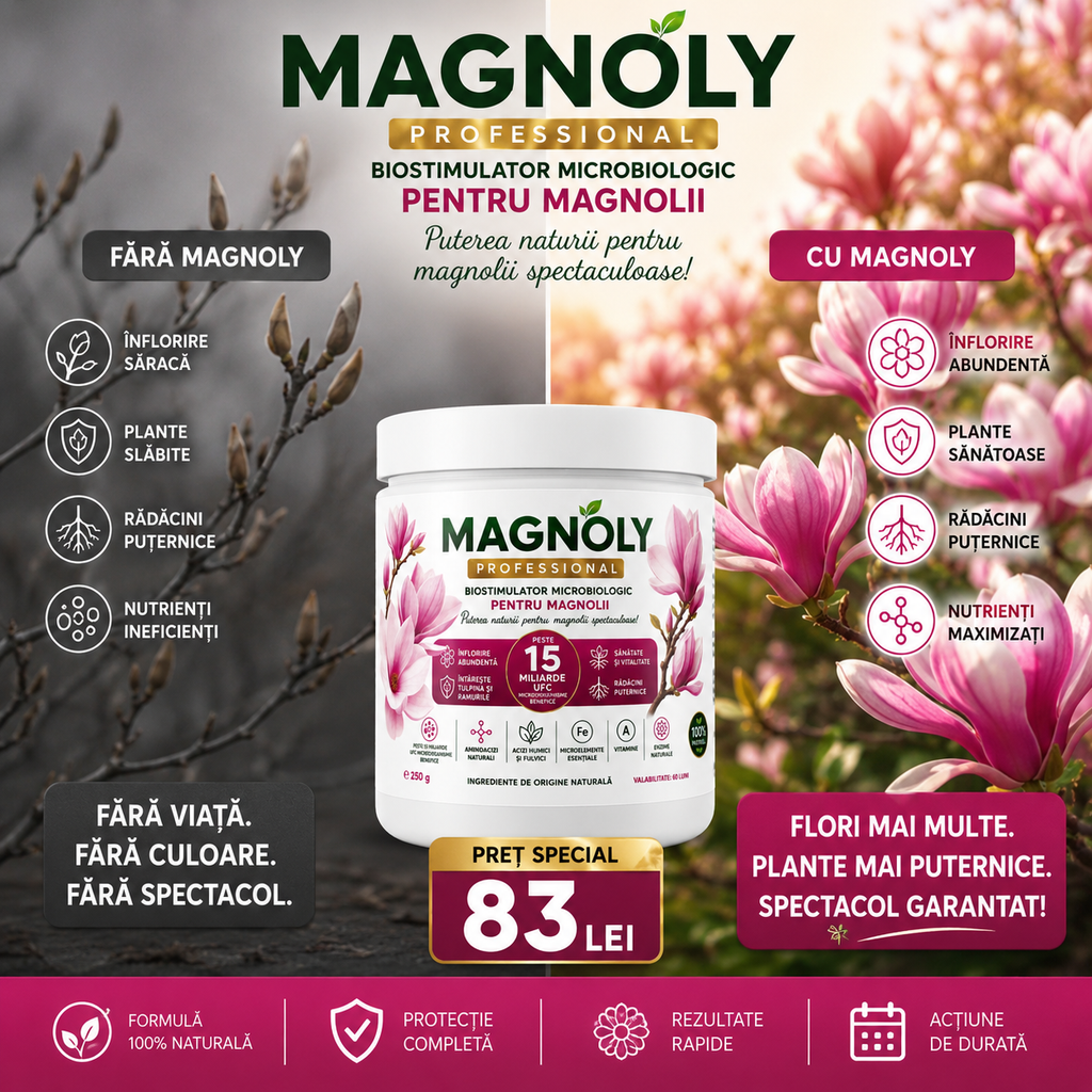 MAGNOLY PROFESSIONAL, Biostimulator microbian premium pentru magnolii