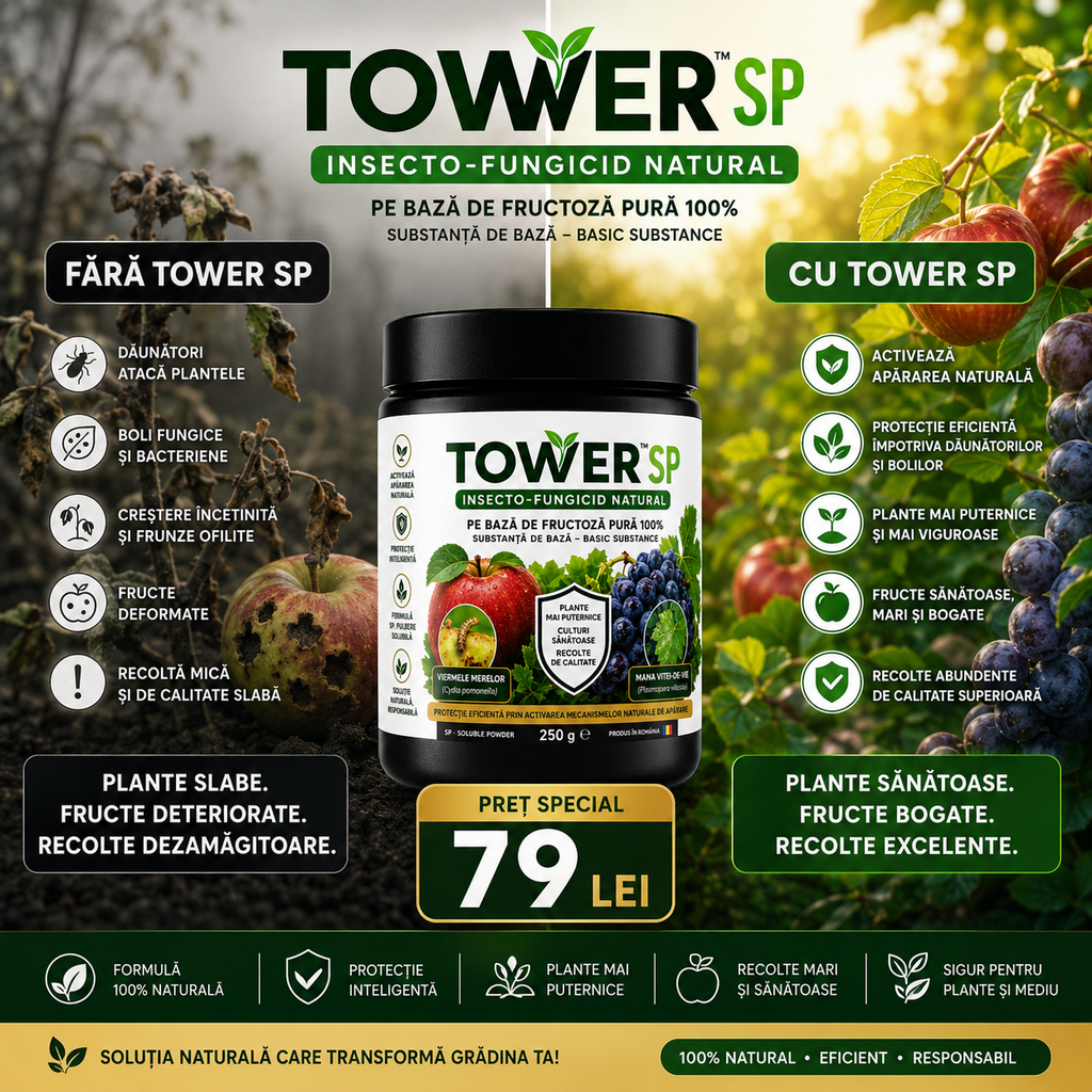 TOWER SP, Insecto-fungicid natural pe bază de fructoză pură