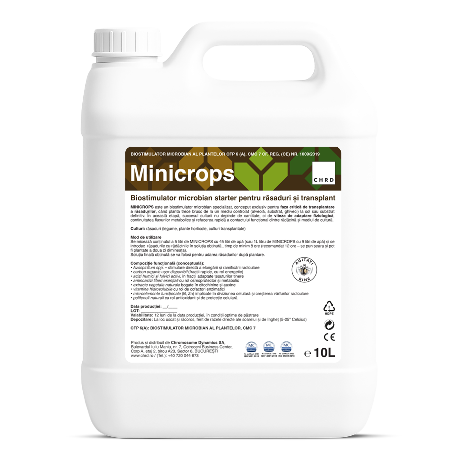 MINICROPS, Agent de înrădăcinare și transplantare pentru răsaduri