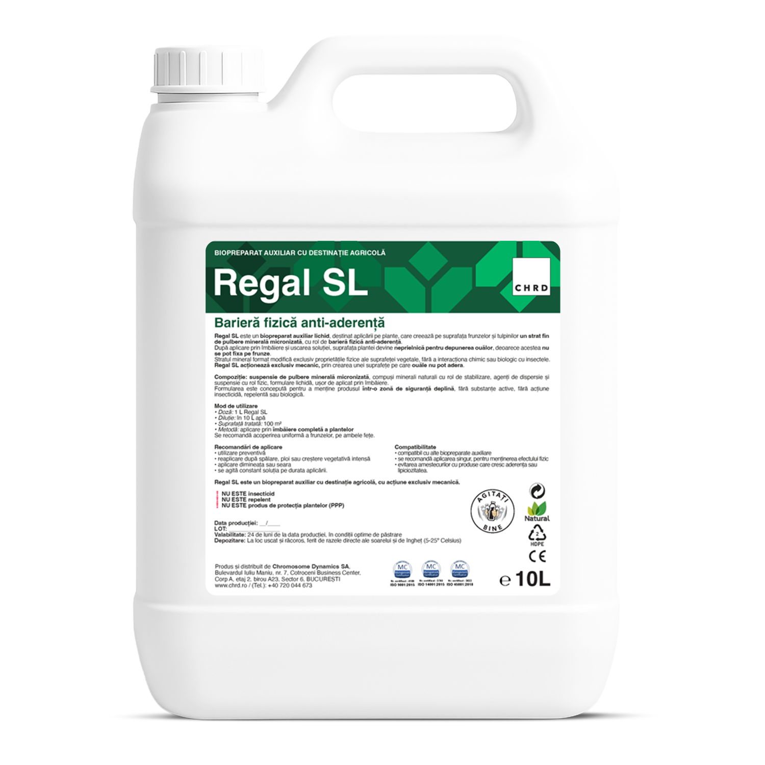 REGAL SL, Biopreparat auxiliar cu acțiune mecanică – barieră fizică anti-aderență