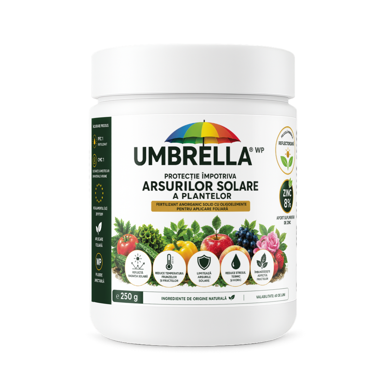 UMBRELLA WP, Fertilizant anorganic pentru reducerea stresului termic și a arsurilor solare